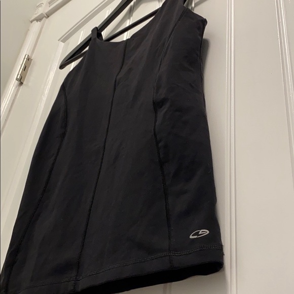 Black Champion Workout Tank w/ Built-In Bra, M - Picture 2 of 8